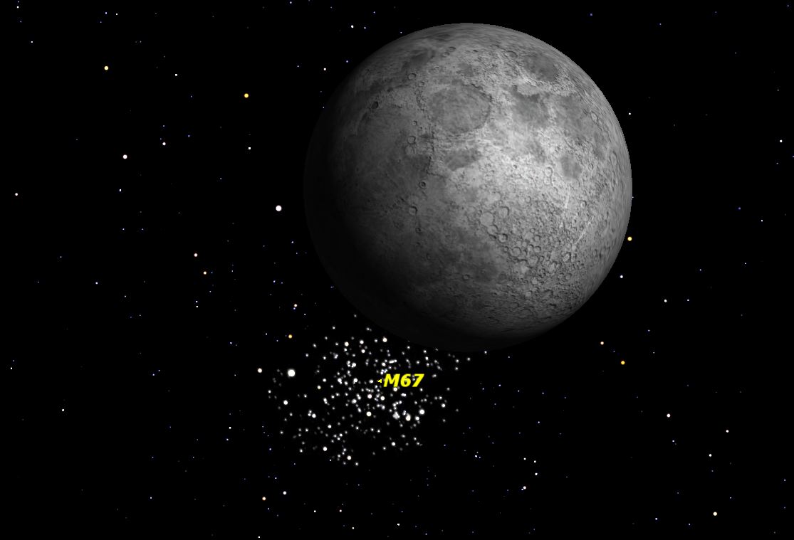 Watch a Star Cluster Disappear Behind the Moon Tonight